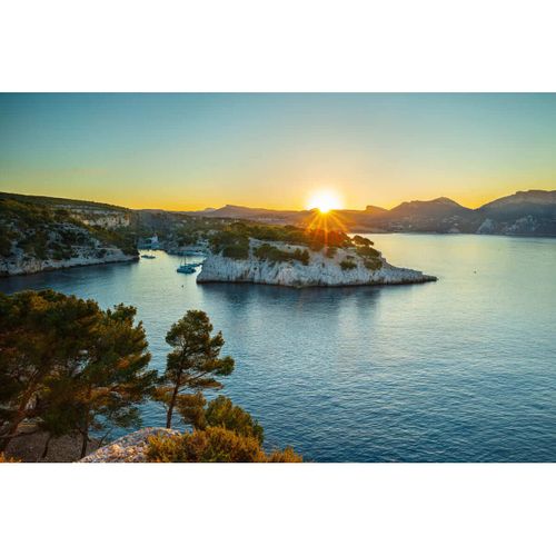 Tableau Sur Toile Calanque Port-miou 30x45 Cm