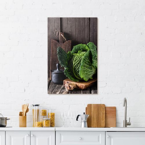 Tableau Sur Toile Chou Authentique 65x97 Cm