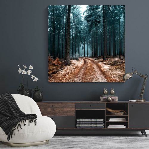 Tableau Sur Toile Sentier 90x90 Cm
