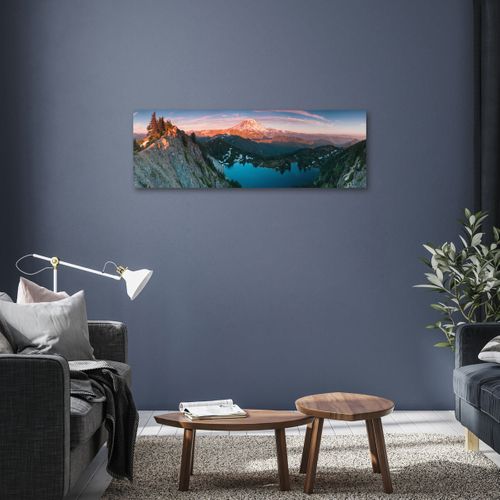Tableau Sur Toile Vue De Montagnes 30x97 Cm
