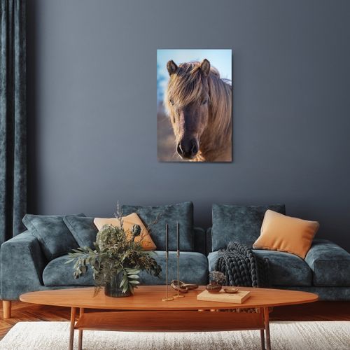 Tableau Sur Toile Cheval Nature 45x65 Cm