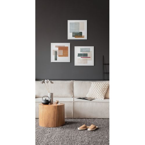 Tableau Sur Toile Formes Colorées 30x30 Cm