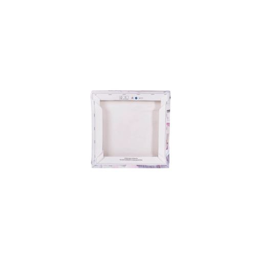 Tableau Sur Toile Rond Abstrait 30x30 Cm