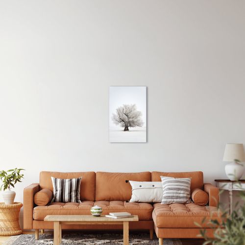 Tableau Sur Toile Abres Enneigés 45x65 Cm