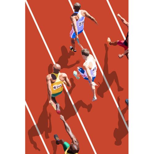 Tableau Sur Toile Marathon 30x45 Cm