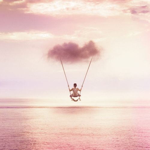 Tableau Sur Toile Cloud Swing 30x30 Cm