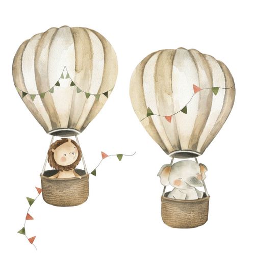 Tableau Sur Toile Safari Animaux 30x30 Cm