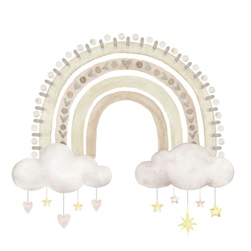 Tableau Sur Toile Arc En Ciel Nuage 30x30 Cm