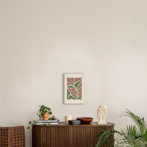 Tableau Sur Toile Fleurs Abstraites 30x45 Cm