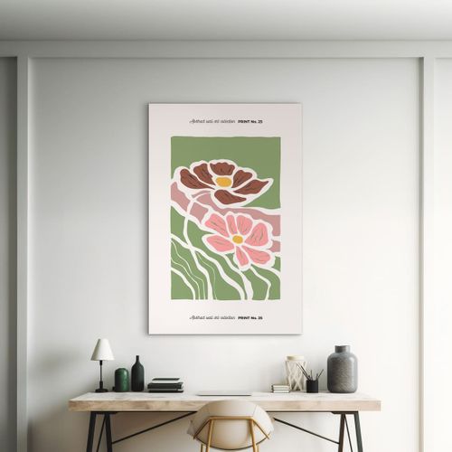 Tableau Sur Toile Abstractions Florales 80x120 Cm