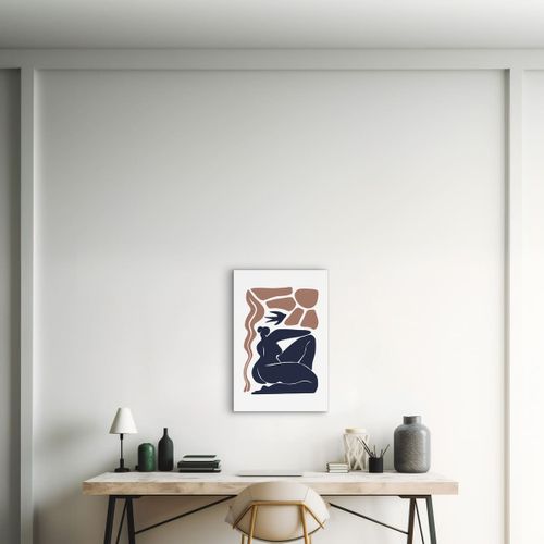 Tableau Sur Toile Silhouette Féminine Abstraite 45x65 Cm