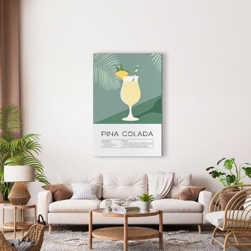 Tableau Sur Toile Pina Colada 65x97 Cm