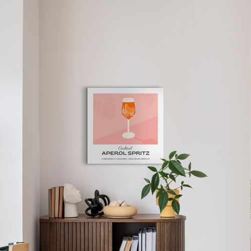 Tableau Sur Toile Cocktail Aperol Spritz 45x45 Cm