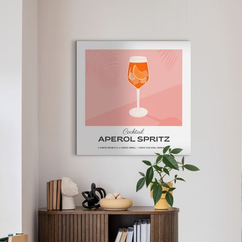 Tableau Sur Toile Cocktail Aperol Spritz 65x65 Cm