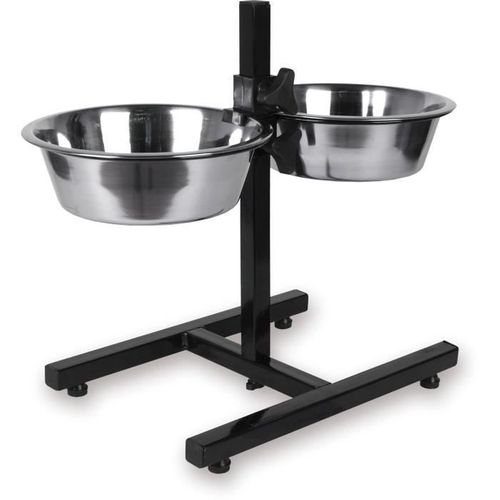 Support Gamelle Réglable En Hauteur - 25 Cm - 2,8 L - Pour Chien