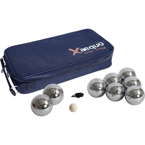 Jeu De Pétanque En Métal – 8 Boules Avec Housse De Transport, Cochonnet Et Cordon De Mesure – Loisir