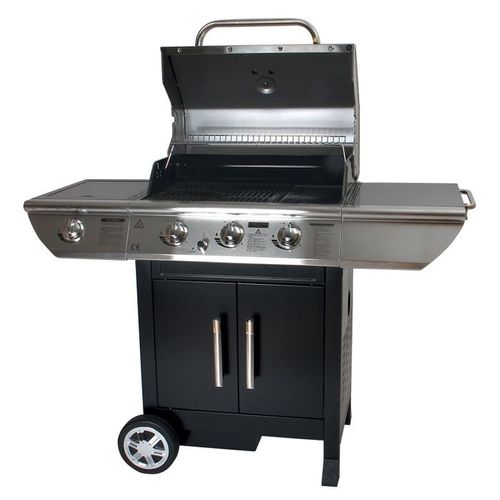 Barbecue Au Gaz Baltimore - 3 Brûleurs 10,5kw + Réchaud
