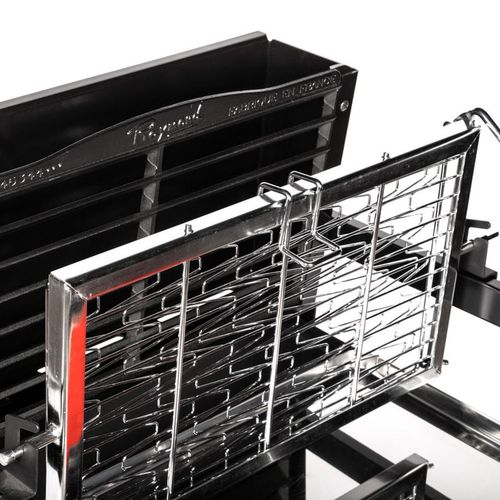 Barbecue à Charbon Et à Cuisson Verticale Avec Système Breveté - 71x86x100.5 Cm - Noir