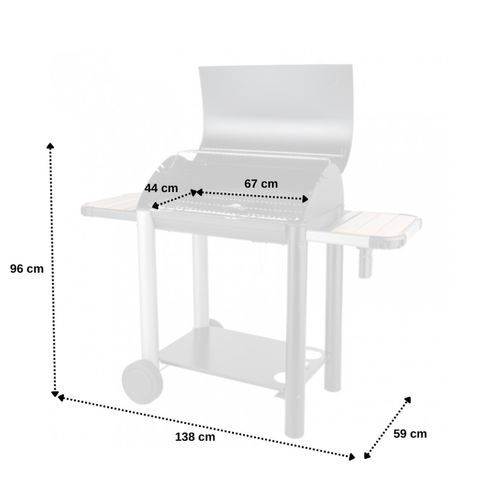 Barbecue Au Charbon De Bois Vulcano 3000