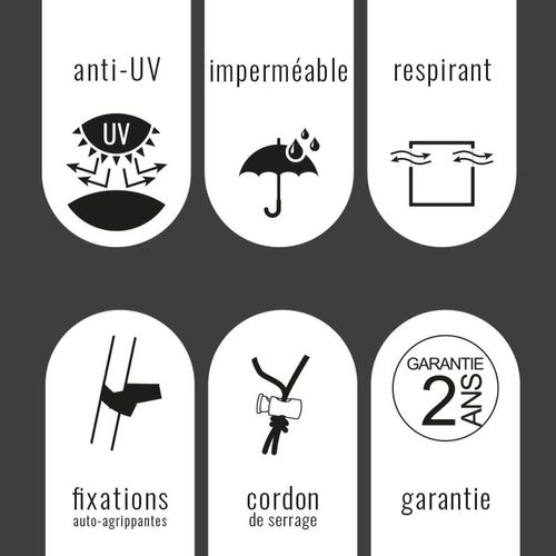 Housse L 66 X L 66 X H 120 Cm Pour Chaises De Jardin