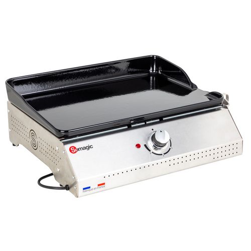 Plancha Électrique 2000w Telia Avec Cuve En Inox 1 Brûleur