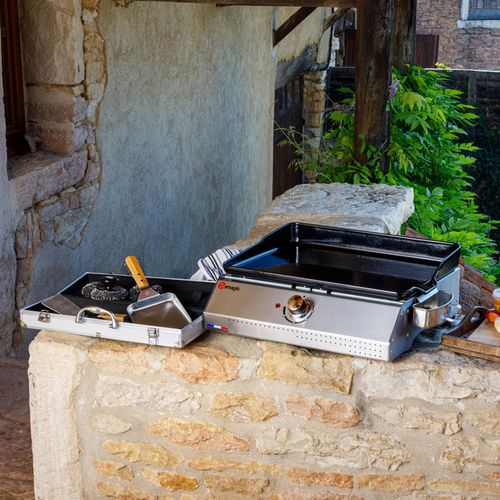 Plancha Électrique 2000w Telia Avec Cuve En Inox 1 Brûleur