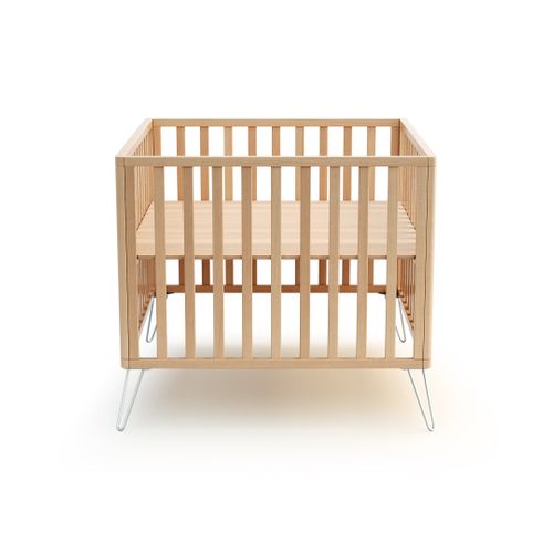 Parc Bébé En Bois Only Hêtre Et Acier 100 X 100 Cm