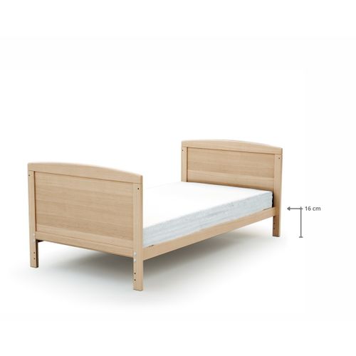 Lit Bébé Évolutif En Bois Essentiel Hêtre Verni 70 X 140 Cm