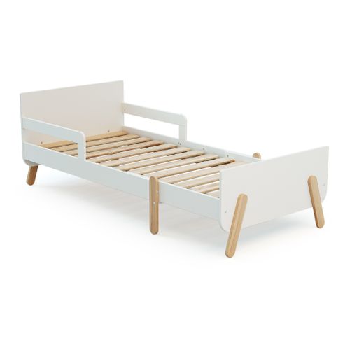 Lit Enfant Extensible En Bois 80x140-165-190 Pirate - Blanc