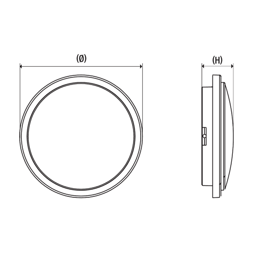 Applique Intérieur/extérieur Meribel 18w - 1600lm - Détection Radiofréquence
