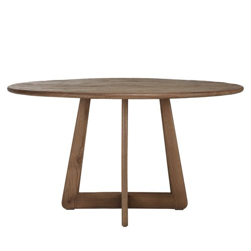Romy - Table à Manger Ronde 140x140cm En Bois De Mindi