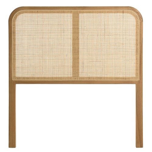 Amy - Tête De Lit En Bois De Mindi Et Rotin Naturel Pour Lits 80/90cm Amy
