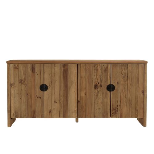 Sandy - Buffet 4 Portes Bois Pin Recyclé