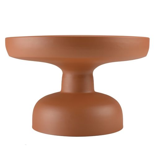 Hortense - Table Basse Ronde 60cm En Fer Couleur Marron Mat