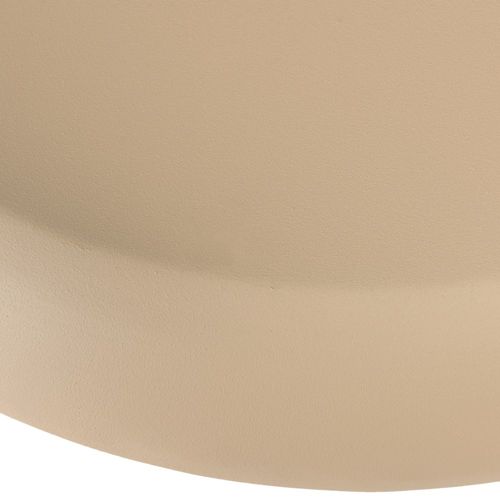 Hortense - Set De 2 Tables Basses Forme Champignon En Fer Beige Mat