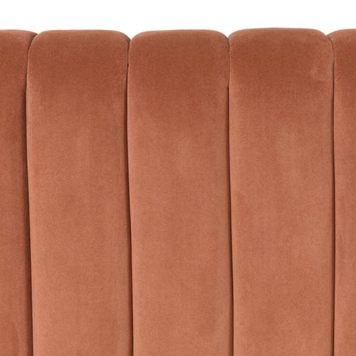 Arthur - Tête De Lit Rembourrée Pour Lits 140/160cm Velours Orange