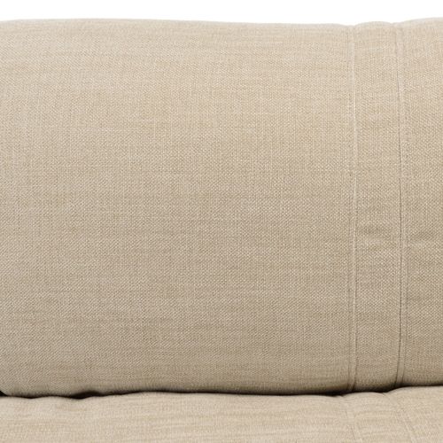 Angele - Chauffeuse Convertible 2 Places En Tissu Couleur Beige