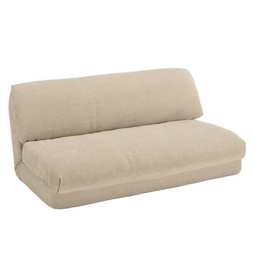 Angele - Chauffeuse Convertible 2 Places En Tissu Couleur Beige