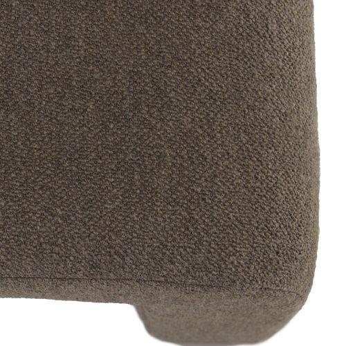 Leopold - Banc En Tissu Petite Bouclette Taupe Foncé