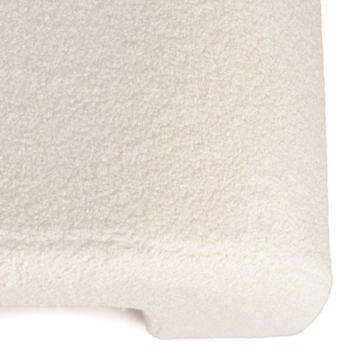 Leopold - Banc En Tissu Bouclette Écru