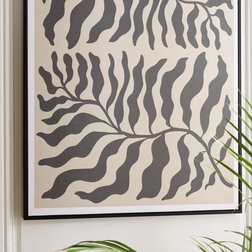 Homer - Décoration Murale C - 63x93cm En Papier Japonais, Cadre Noir