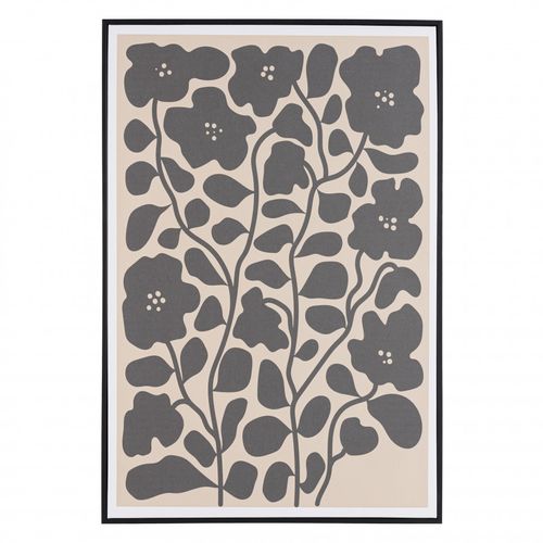 Homer - Décoration Murale D - 63x93cm En Papier Japonais, Cadre Noir