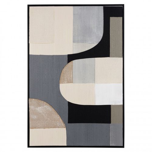 Homer - Décoration Murale 83x123cm Formes Abstraites N°2, Cadre Noir