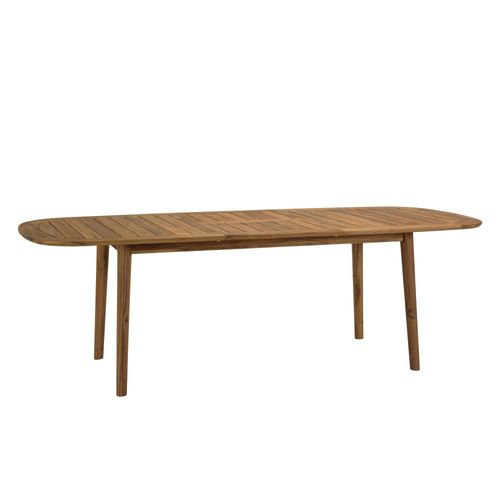 Vick - Table De Jardin Extensible En Bois D'acacia Huilé 180/240x110cm