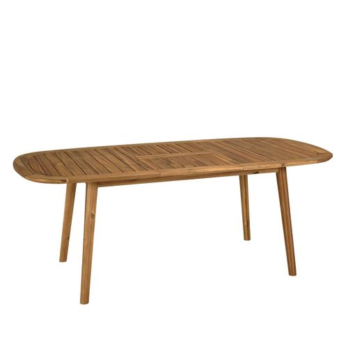 Vick - Table De Jardin Extensible En Bois D'acacia Huilé 150/200x100cm