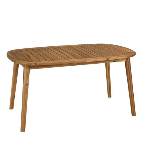 Vick - Table De Jardin Extensible En Bois D'acacia Huilé 150/200x100cm