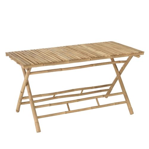 Vital - Table à Manger Pliante En Bambou 140x70cm