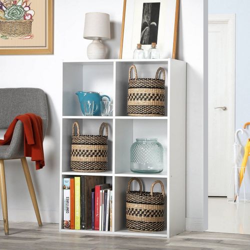 Étagère 6 Niches Design "bura" 91cm Blanc