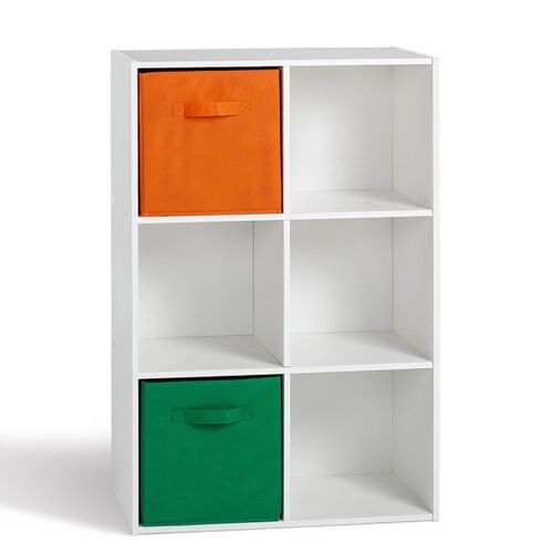 Étagère 6 Niches Design "bura" 91cm Blanc