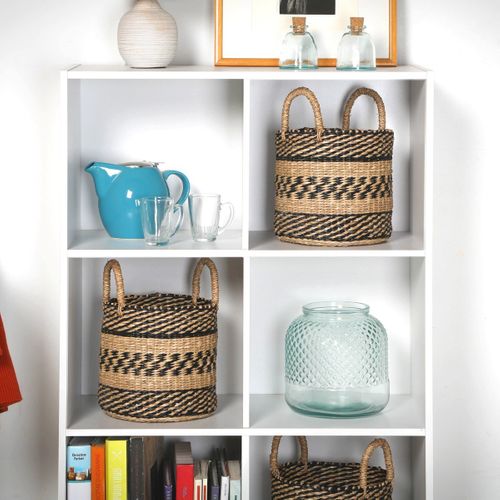 Étagère 6 Niches Design "bura" 91cm Blanc